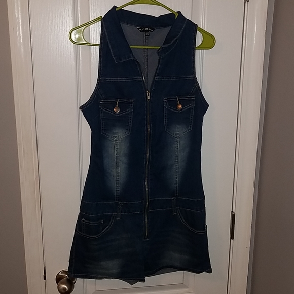 Denim romper - Picture 1 of 2